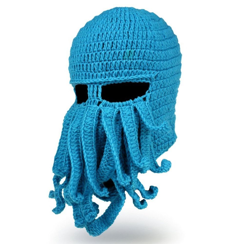 Halloween Costume Knit Octopus Facemask - Picture 2 of 4